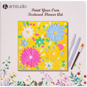 Paint Your Own Textured Flower Art by Art Studio