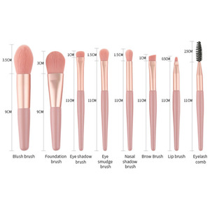 Pack of 8 Travel Make Up Brush Set