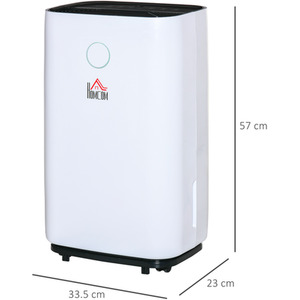 HOMCOM 16L Day 4L Portable Quiet Dehumidifier Home Laundry - White by HOMCOM