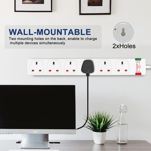 6 Gang Surge-Protected Extension Lead by ExtraStar