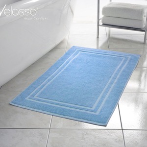 Cotton Hotel Bath Mat - Blue by Velosso