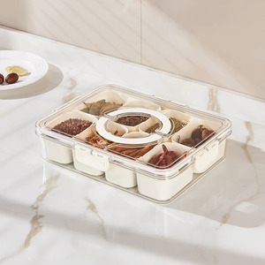 Livingandhome Multi-Compartment Fridge Storage Container by Livingandhome