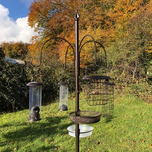 Metal Complete Bird Feeding Station - Bronze by Selections