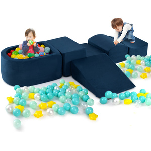 5-Piece Kids Soft Climbing Blocks - Blue by Costway