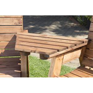 Charles Taylor Four Seat Multi Set, Cushions Circular Coffee Table - Burgundy - Burgundy by Charles Taylor