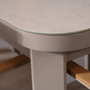 Charlotte Extension Dining Table Set - Beige by Malay