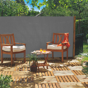 Artificial Bamboo Garden Fence Privacy Screening - Grey - Grey / 180cm by True Products