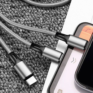 Nylon Three-in-one Charging Cable