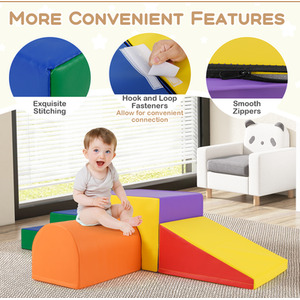 Toddler Soft Building Blocks Structures Set by Costway