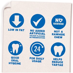 Pack of 7 Bakers Dental Delicious Sticks - 270g by Bakers