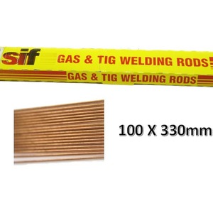 330mm Mild Steel Welding Rods 1.6mm - 100 Pack SIF - Bronze by SIF
