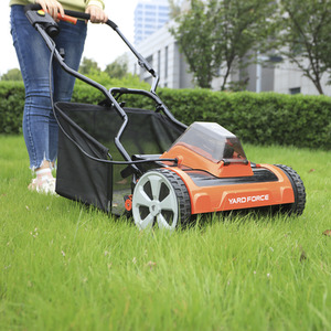 Yard Force 20V 4.0Ah 38cm Cordless Cylinder Lawnmower - Orange by Yard Force