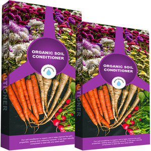 1 Bag 60 Litres Organic Garden Outdoor Soil Conditioner Compost Soil Bag - Brown