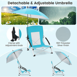 Beach Umbrella Chair by Costway
