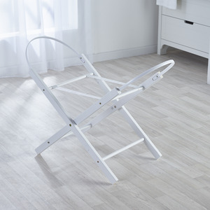 Opal Folding Moses Basket Stand White - White by Kinder Valley