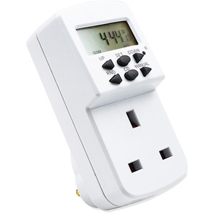 Programmable Electronic Digital Timer - White / 2 by ExtraStar