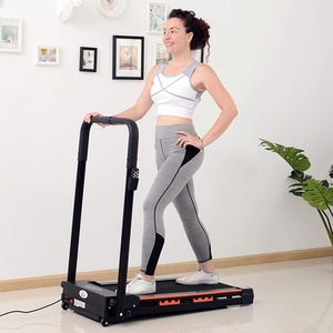 HOMCOM Electric Motorised Walking Machine Treadmill - Black by HOMCOM