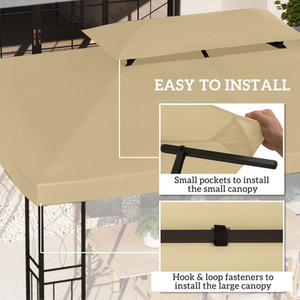 Outsunny Patio Gazebo Tent Cover Replacement by Outsunny