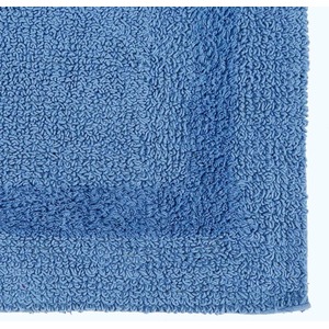 Luxury Reversible Extra Large Bath Mat - Cobalt Blue by Homescapes