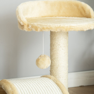 Pawhut Cat Tree Scratching Post - Beige by Pawhut