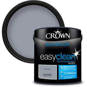 Crown Easyclean Bathroom Paint - Blue Gravel by Crown Paints