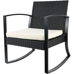 Monza Rocking Bistro Set - Black by Outdoor Essentials