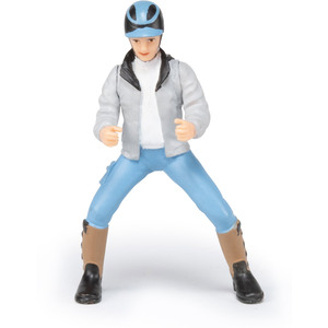 PAPO Horse and Ponies Young Rider Toy Figure - Black by PAPO