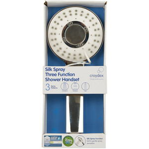 Silk Spray 3 Function Shower Head Chrome - Chrome