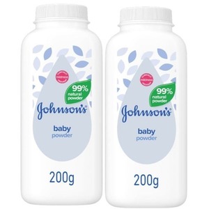 Pack of 2 Johnsons Baby Powder - White by Johnsons