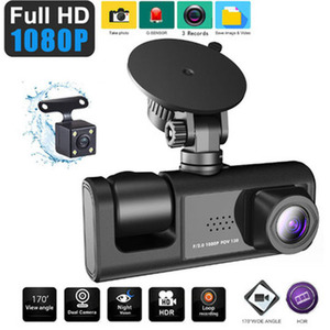 HD 1080P Three Lens Dash Driving Recorder
