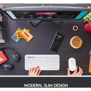 Logitech Pebble i345 Bluetooth Mouse - White by Logitech