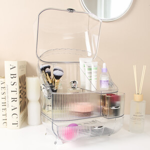 Plastic Cosmetics Box - Clear