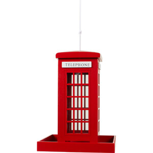 Telephone Box Feeder - Red