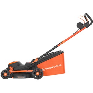 Yard Force 34cm 1400W Electric Lawnmower with rear roller - black by Yard Force