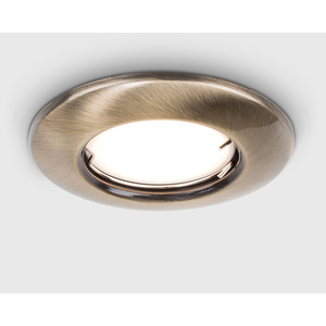 10 Pack Fire Rated Gold Finish GU10 Ceiling Spotlight Downlight Fittings - Gold by ValueLights