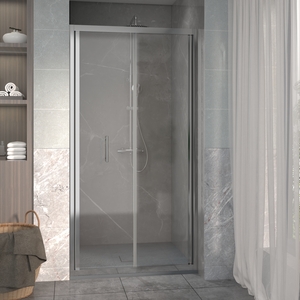 Bifold Shower Door Enclosure Reversible Folding Shower Cubicle - Chrome / 80cm