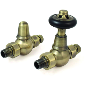 Towelrads Traditional Straight TRV & Lockshield Set by Towelrads