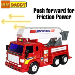 Big-Daddy Friction Powered Lorrys Toy Truck - Multi / Fire Engine by Big Daddy