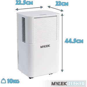 12L Capacity Digital Dehumidifier - White by Mylek