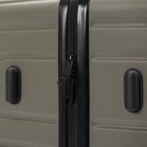 3 Piece Set Of Suitcase Travel Luggage - Charcoal by OHS