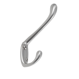 Coat and Hat Hook - Satin Nickel