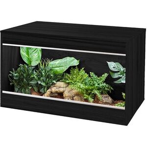 VivExotic Repti-Home Maxi Medium Vivarium and Cabinet Black - Black by VivExotic