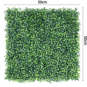 Set of 12 Artificial Boxwood Hedge Screens - Green by Yaheetech