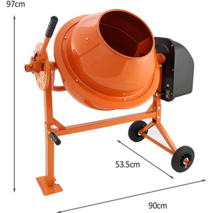 T Mech Electric Cement Mixer 70 Litre - Orange by T mech