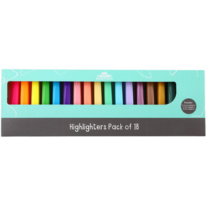 Pack of 18 Highlighters with Stand by i-doodle