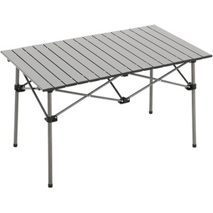 Outdoor Camping Table Chair Set Foldable Aluminum Pipe Picnic Furniture - Silvery / 92cm by Livingandhome