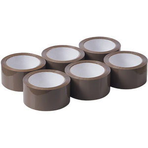 6 Rolls Packaging Tapes - Brown by Garden Sanctuary