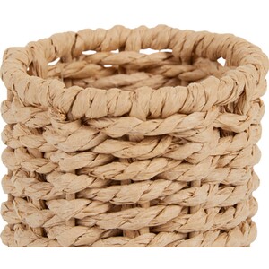 Rattan Pen Pot - Brown