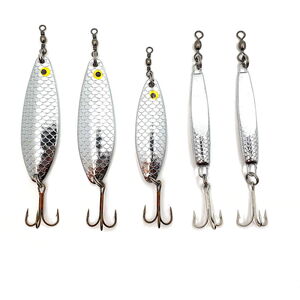 Dennett Fishing Lure Jig Kits 5 Assorted Sea Lures Metal Jig Kit - Silver by Dennett
