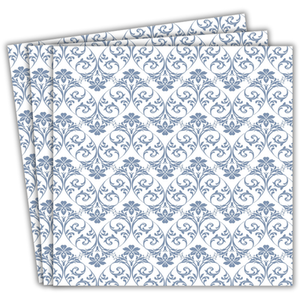 Damask Party Paper Napkins Grey - Grey by Peacock Supplies
